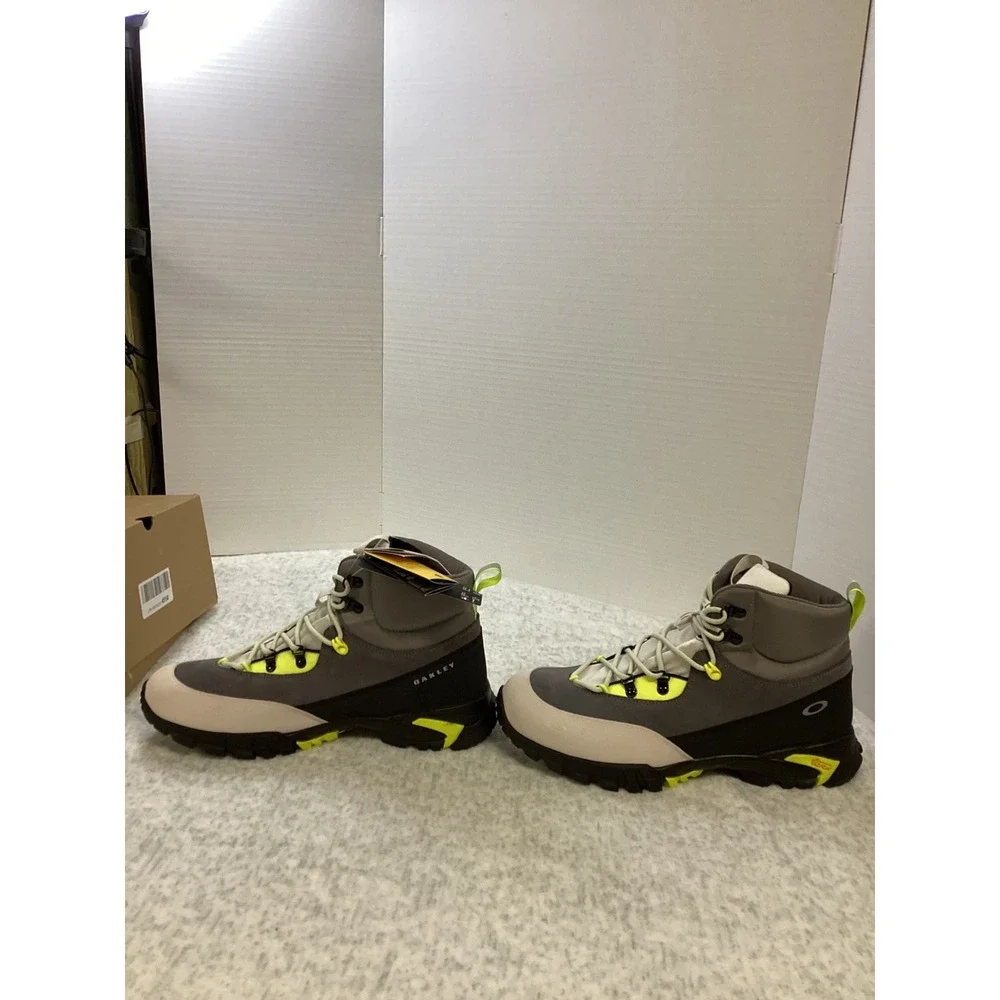Oakley‎ Vertex Boot Grey Yellow Mens 12.5 Vibram Hiking Trail FOF100559-243 NEW